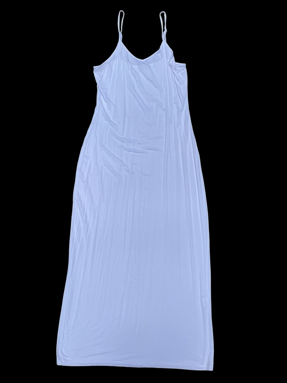 White stretchy Slip Maxi Dress XL